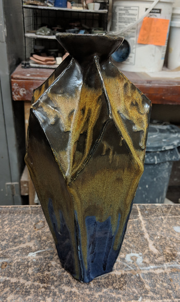 Vase with Valley Folds